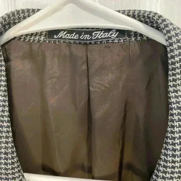 GIORGIO ARMANI Men's Pure Virgin Wool Plaid Sport Blazer Gray Size 44L - Picture 2 of 13